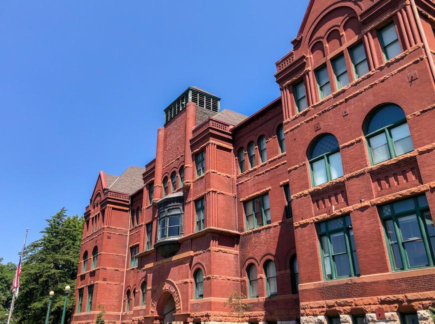 Old Main on a sunny day 